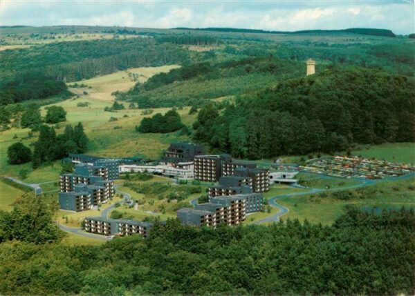 Hausen Rhoen Fliegeraufnahme mit Rhoen Park Hotel