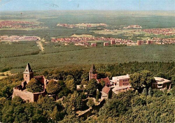 Burg Frankenstein Bergstrasse Burgruine im Naturpark Bergstrasse Odenwald Fliege
