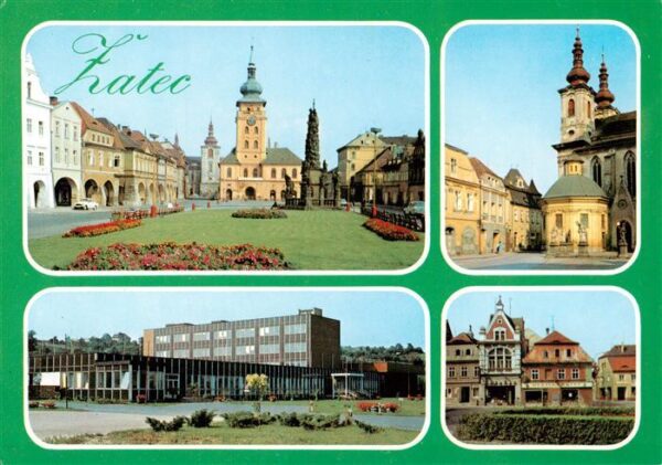 Zatec Saaz CZ mesto prumyslove stredisko na rece Ohri svetozname centrum rozsahl