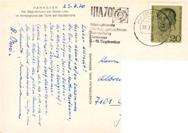 Hannover Beginenturm mit Turm der Marktkirche – Bild 2