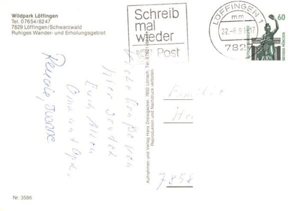 Loeffingen Wildpark Loeffingen Kinderspielplatz Woelfe Hirsche Mufflons Kragenba – Bild 2