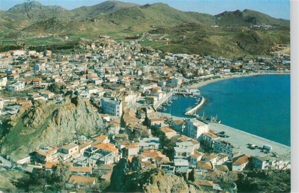 Limnos Greece Vista di Mirina Fliegeraufnahme