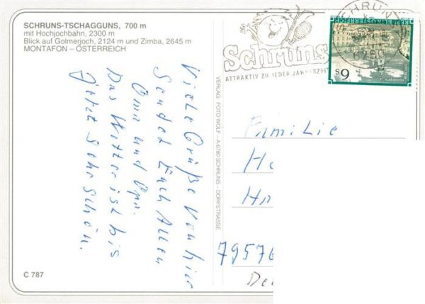 Schruns Tschagguns mit Hochjochbahn Golmerjoch und Zimba – Bild 2