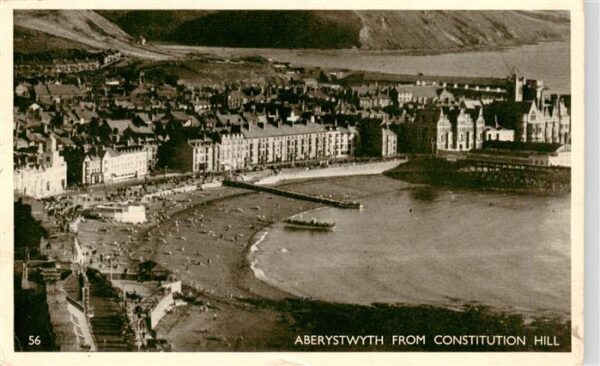 Aberystwyth Ceredigion UK from Constitution Hill