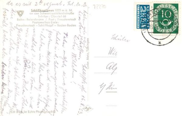 Obertal Baiersbronn Schliffkopfhaus – Bild 2