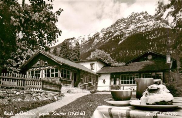 Grainau Cafe Almhuette mit Kramer