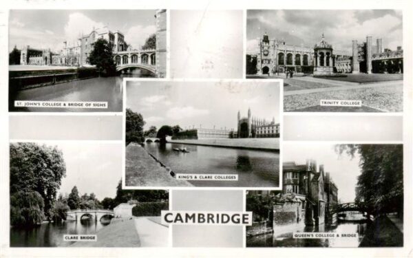 Cambridge  UK Cambridgeshire St Johns College Kings and Clark Colleges Trinity C