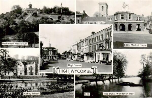 High Wycombe Buckinghamshire UK Dashwood Mausoleum High Street Little Market Hou