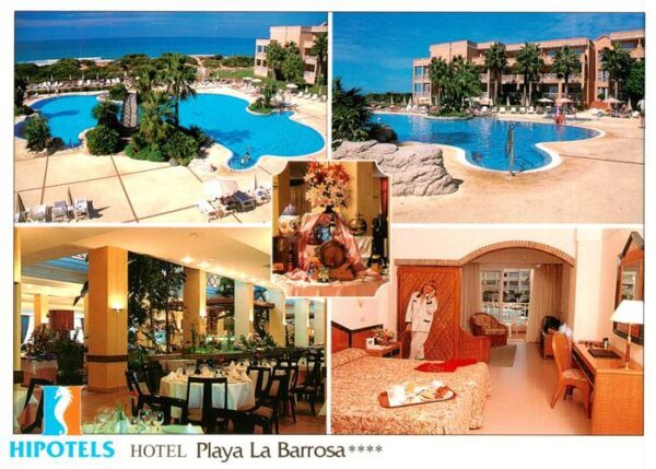Cadiz Andalucia ES Hotel Playa La Barrosa Pool Gastraum Appartement