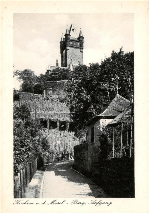 Kochem Cochem Mosel Burg Aufgang