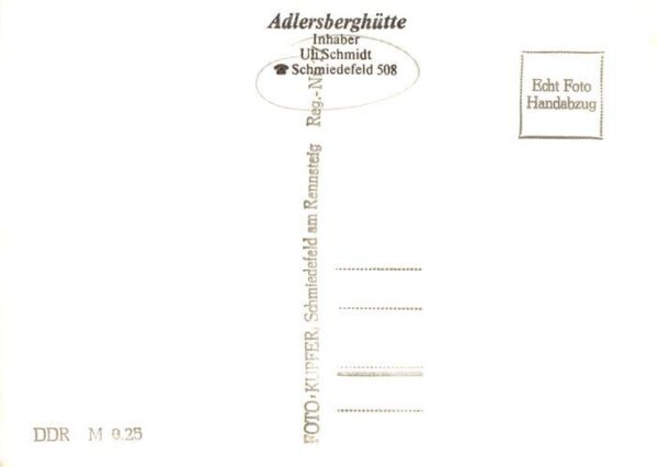 Schmiedefeld Rennsteig Bergbaude Adlersberg – Bild 2