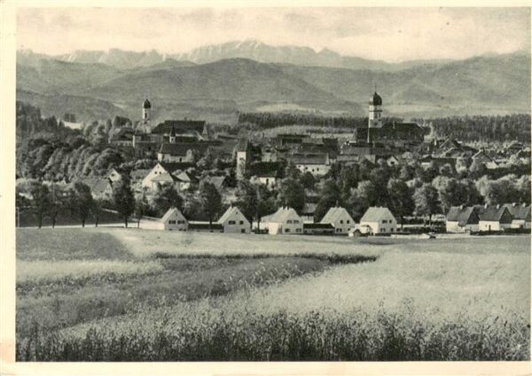 Schongau Bayern mit Zugspitze