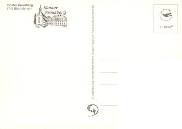 Bischofsheim Rhoen Kloster Kreuzberg Fliegeraufnahme – Bild 2