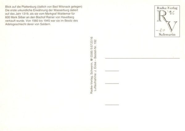 Bad Wilsnack Fliegeraufnahme mit der Plattenburg – Bild 2