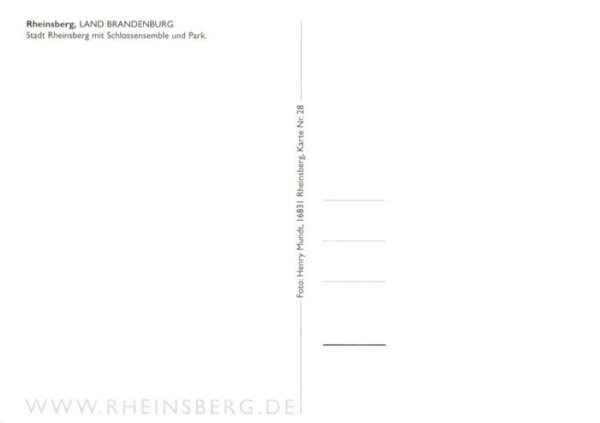 Rheinsberg Stadt mit Schlossensemble und Park Fliegeraufnahme – Bild 2