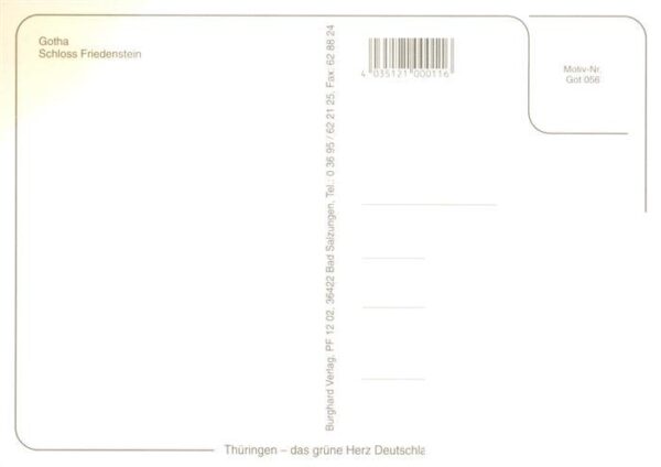 Gotha  Thueringen Schloss Friedenstein Fliegeraufnahme – Bild 2