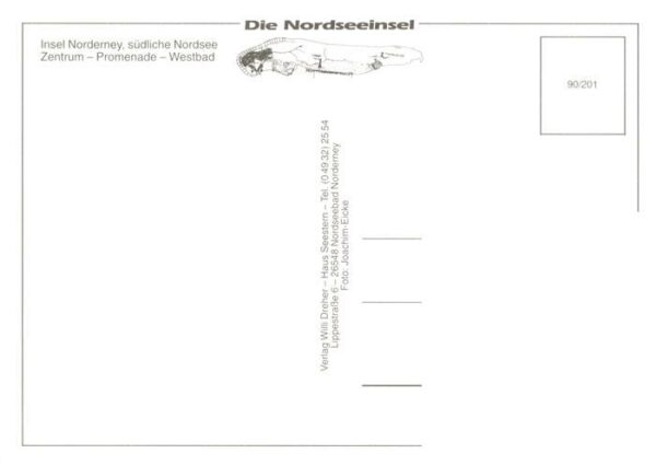 Norderney Nordseebad Fliegeraufnahme mit Zentrum Promenade und Westbad – Bild 2