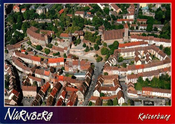Nuernberg Kaiserburg Kaiserstallung Koenigs und Burggrafenburg mit fuenfeckigem