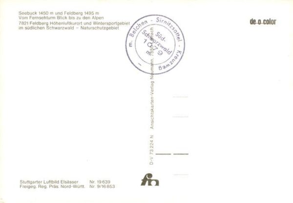 Feldberg 1450m Schwarzwald mit Seebuck Blick vom Fernsehturm – Bild 2