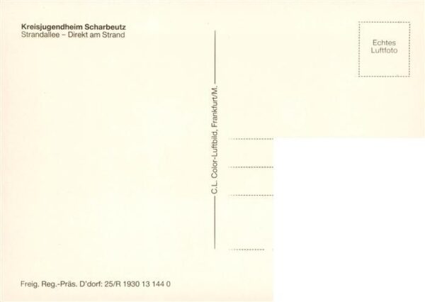 Scharbeutz Ostseebad Kreisjugendheim Strandallee Fliegeraufnahme – Bild 2