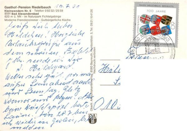 Kleinwendern Fliegeraufnahme Gasthof Pension Riedelbauch – Bild 2