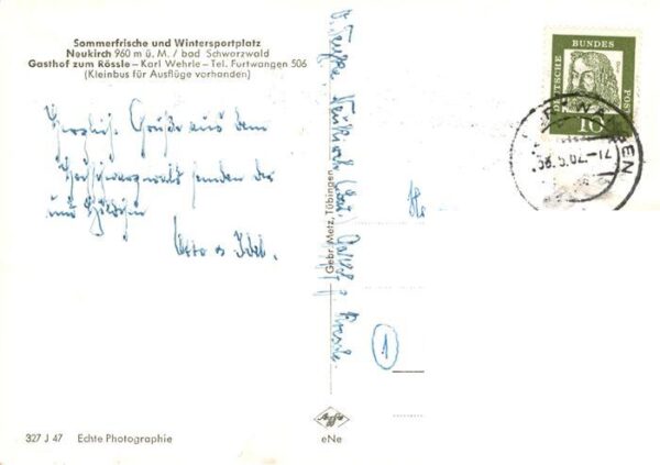 Neukirch Furtwangen Gasthof zum Roessle – Bild 2