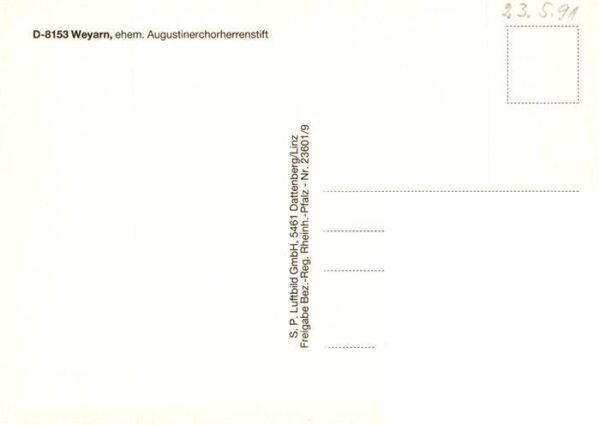 Weyarn Augustinerchorherrenstift Fliegeraufnahme – Bild 2