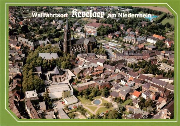 Kevelaer Fliegeraufnahme mit Wallfahrtskirche