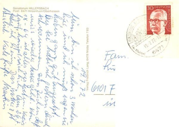 Hirzenhain Wetteraukreis Sanatorium Hillersbach – Bild 2