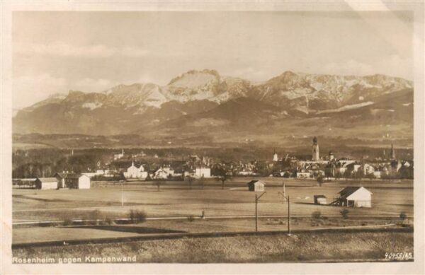 Rosenheim  Bayern Panorama Blick gegen Kampenwand