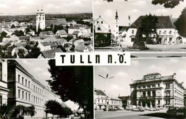 Tulln Donau Niederoesterreich AT Stadtbild mit Kirche Ortszentrum