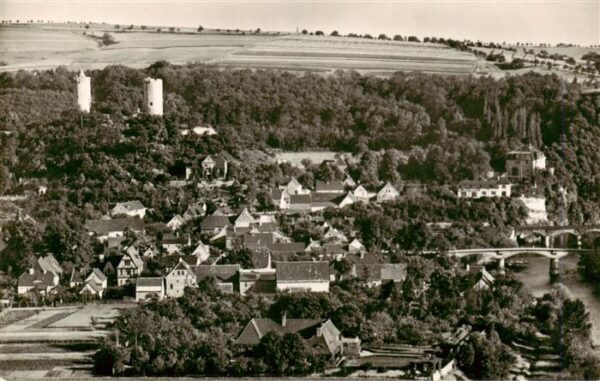 Bad Koesen Volkssolbad Panorama Blick vom Himmelreich