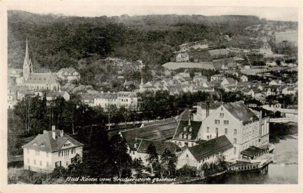 Bad Koesen Panorama Blick vom Gradierwerk