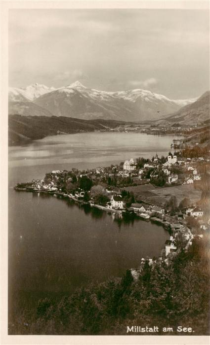 Millstatt Millstaettersee Kaernten AT Panorama Alpen