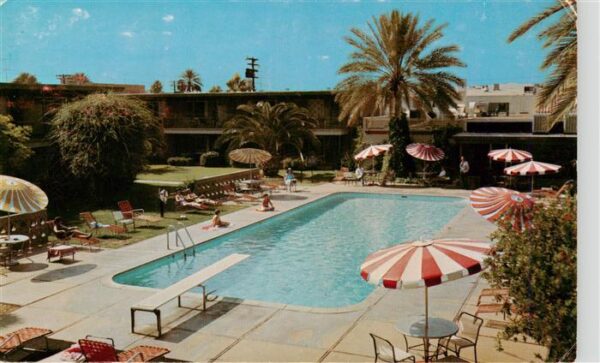 Phoenix Arizona Motor Hotel Park Central Swimming Pool