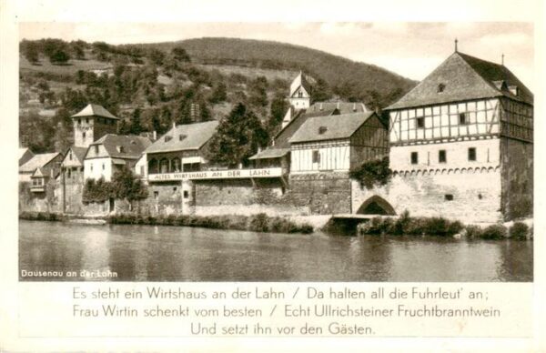 Dausenau Altes Wirtshaus an der Lahn