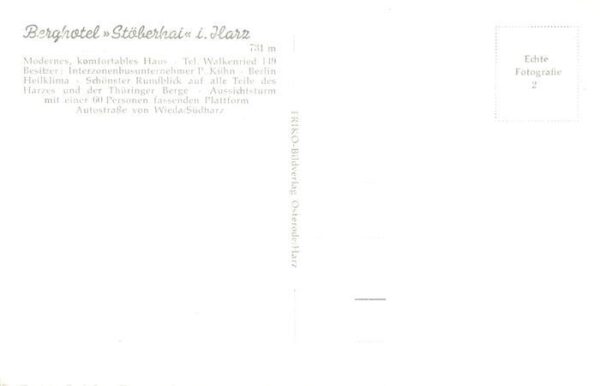 Walkenried Berghotel Stoeberhai – Bild 2