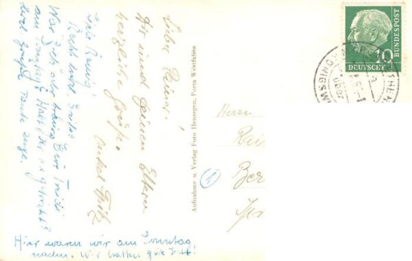 Porta Westfalica Panorama mit Denkmal Kaiser Wilhelm I Original Fliegeraufnahme – Bild 2