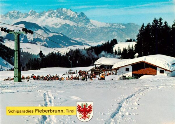 Fieberbrunn Tirol AT Panorama Schiparadies Winterlandschaft Alpen