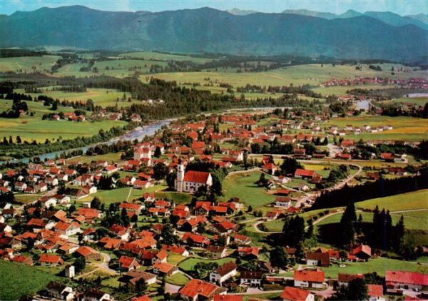 Lechbruck See Panorama mit Ammer- und Kenzen-Hochgebirge