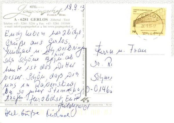 Gerlos Zillertal AT Hotel Gaspingerhof – Bild 2