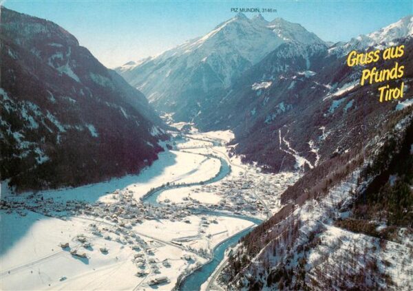 Pfunds Tirol AT Winterpanorama Alpen Piz Mundin