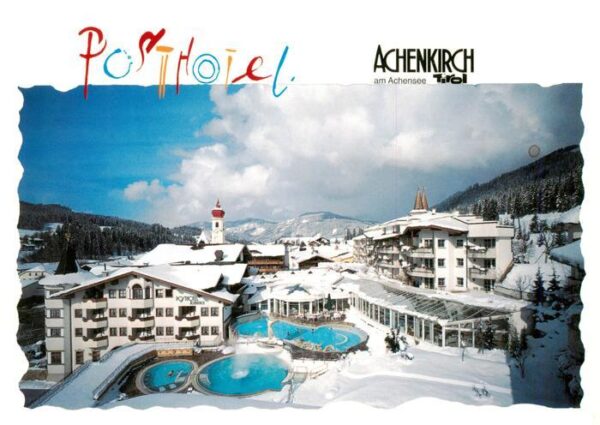 Achenkirch Tirol AT Posthotel Ferienanlage Winterpanorama