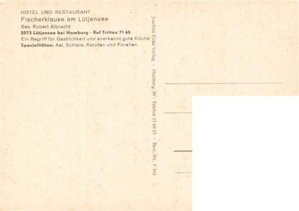 Trittau Hotel Restaurant Fischerklause am Luetjensee – Bild 2