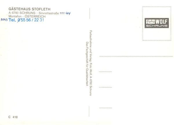 Schruns Vorarlberg Gaestehaus Stofleth – Bild 2