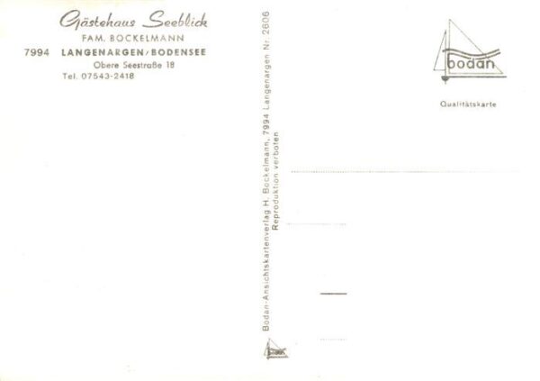 Langenargen Bodensee Gaestehaus Seeblick Terrasse – Bild 2