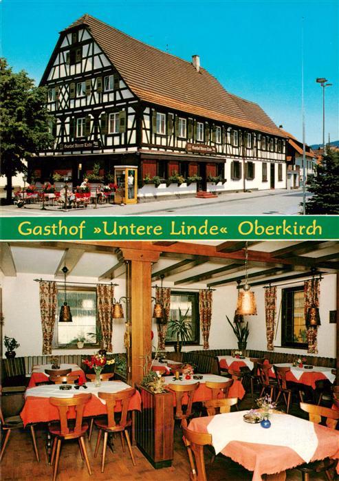 Oberkirch Baden Gasthof Untere Linde Gastraum Fachwerkhaus