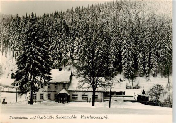 Hirschsprung Ferienheim und Gaststaette Ladenmuehle Handabzug