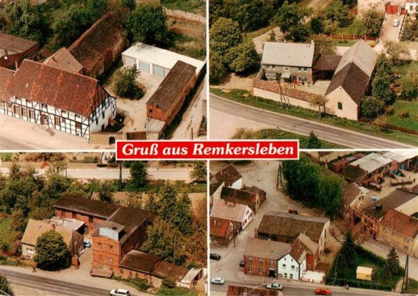 Remkersleben Altes Fachwerkhaus Ortseingang Ortskern Fliegeraufnahmen