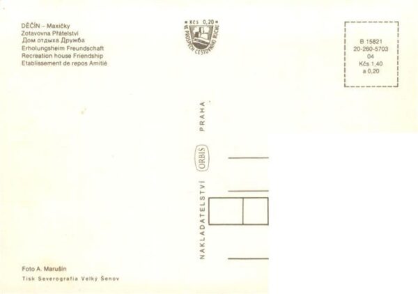Decin Tetschen-Bodenbach Boehmen CZ Erholungsheim Freundschaft Gastraum Theke Pa – Bild 2